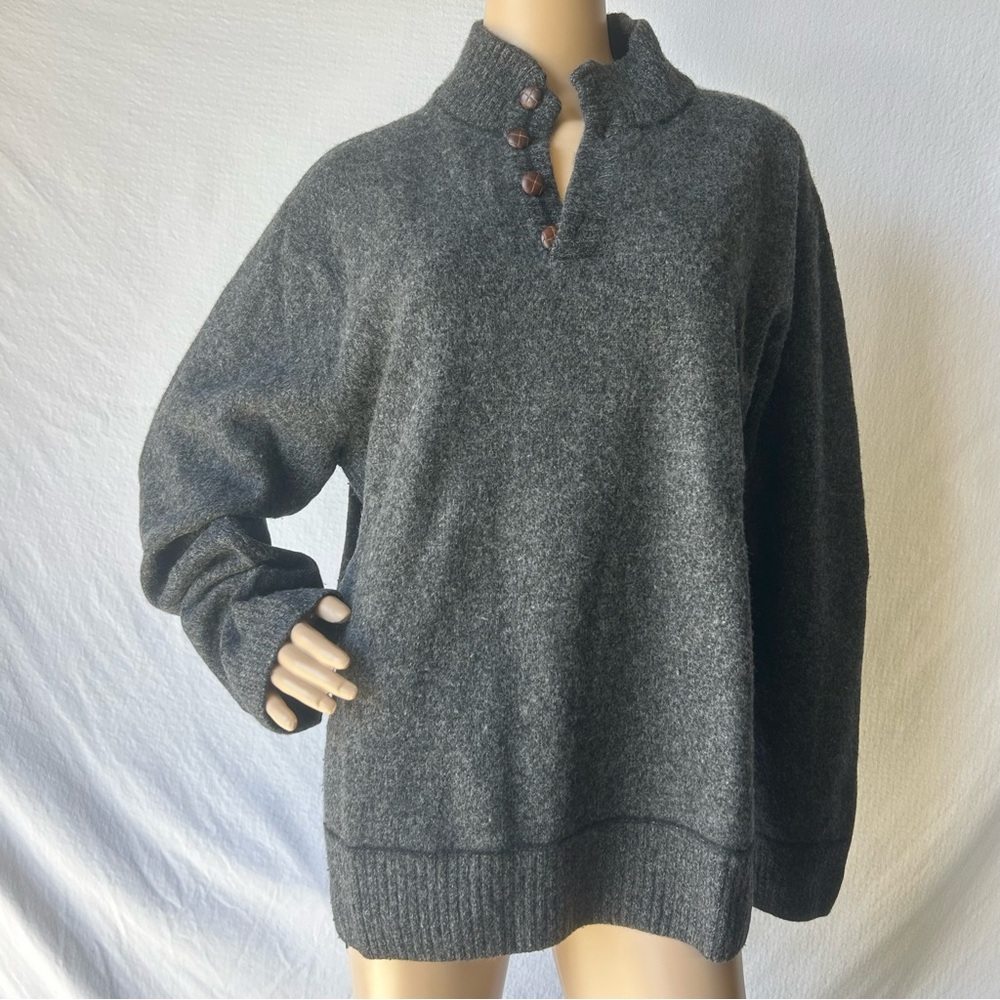 Daniele Blasi Gray Button-Up Sweater